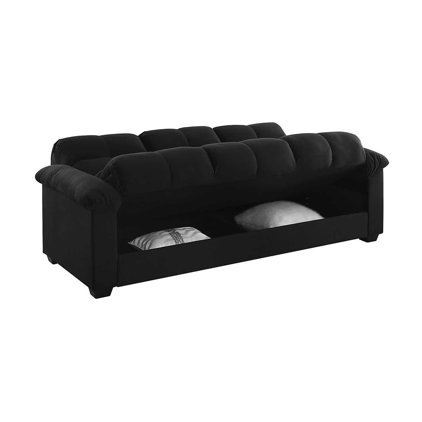 Margo Velvet with Storage Double Sofa Bed