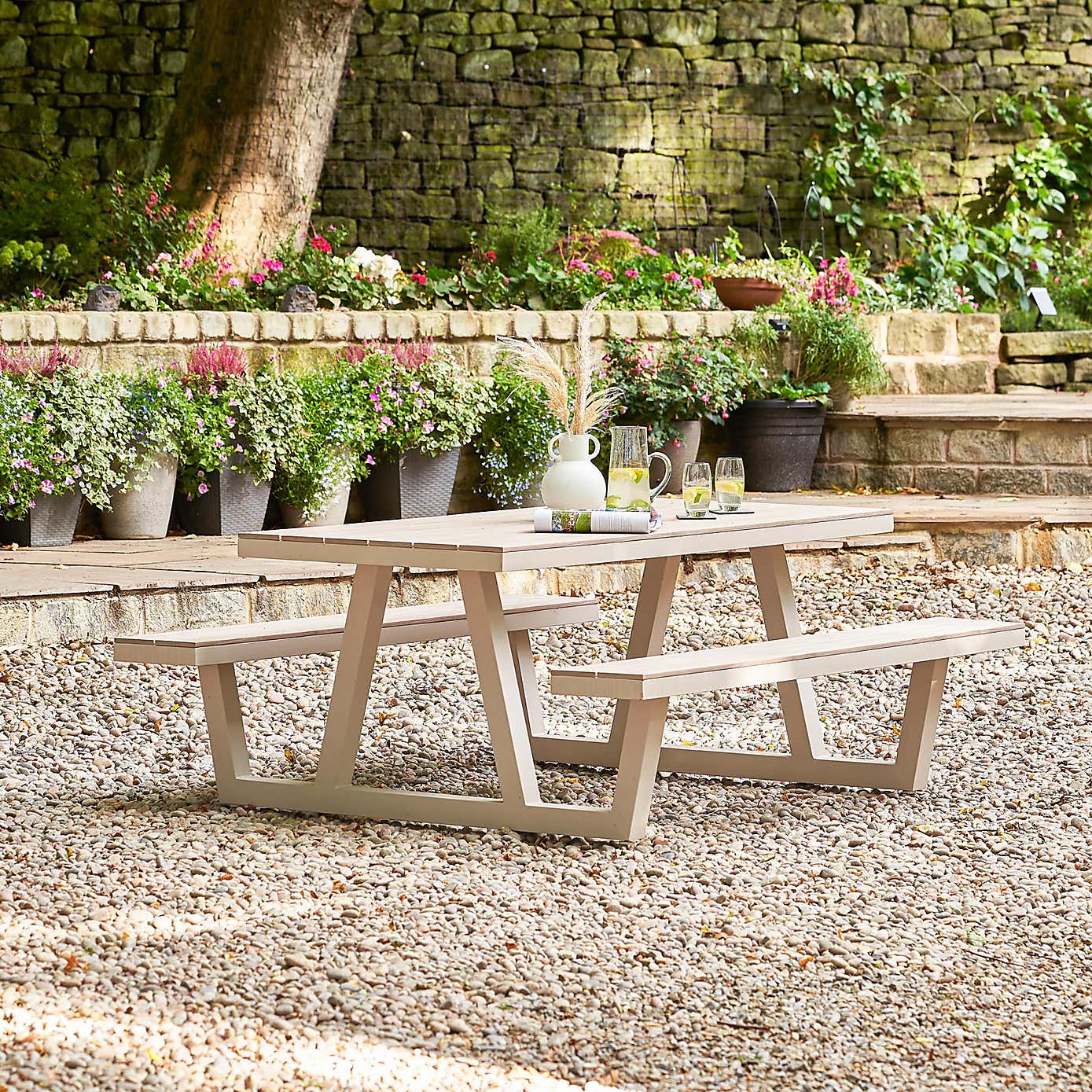 Pacific Lifestyle Aruba Outdoor Bench Set