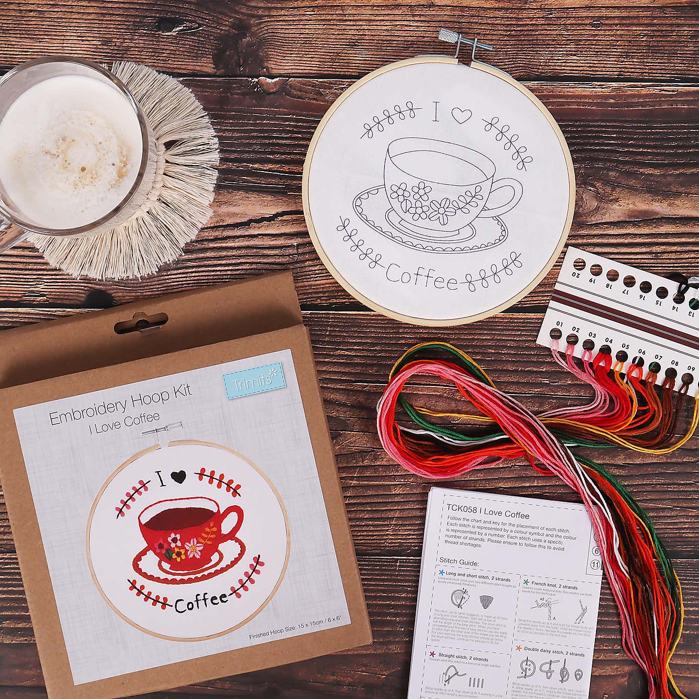 Embroidery Kit I Love Coffee