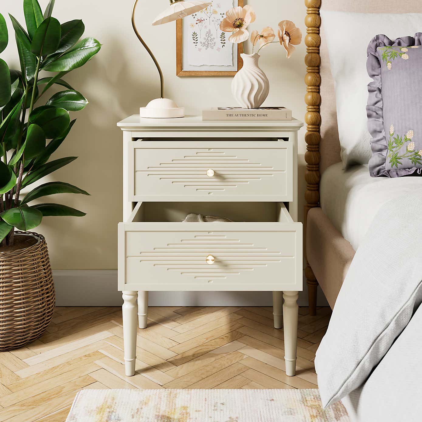 Ottilie 2 Drawer Bedside Table