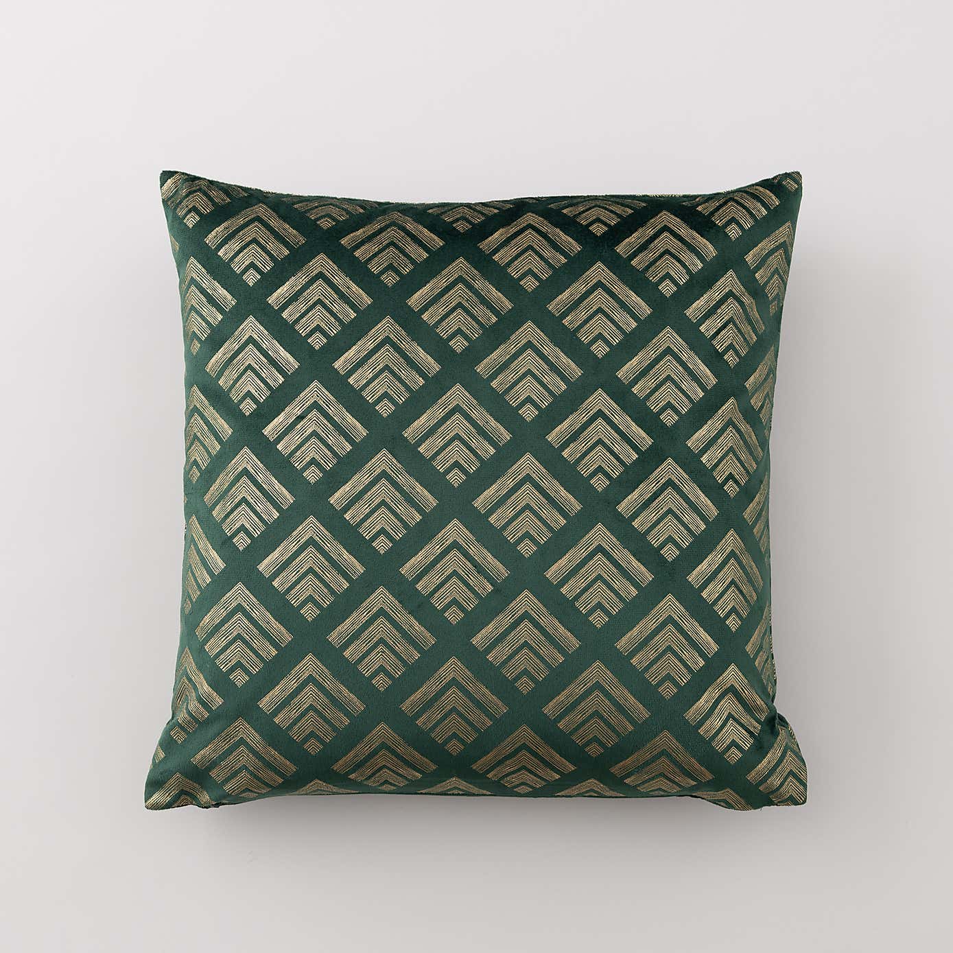 Velvet Geo Foil Navy Cushion Cover