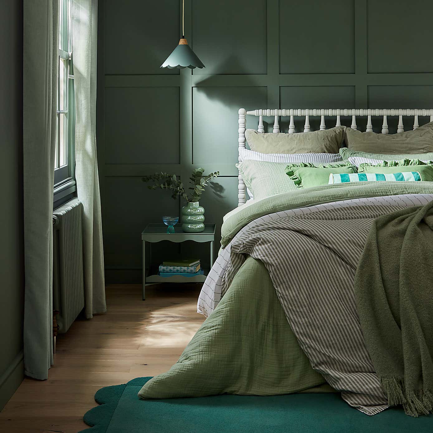 Striped Velvet Bolster Cushion