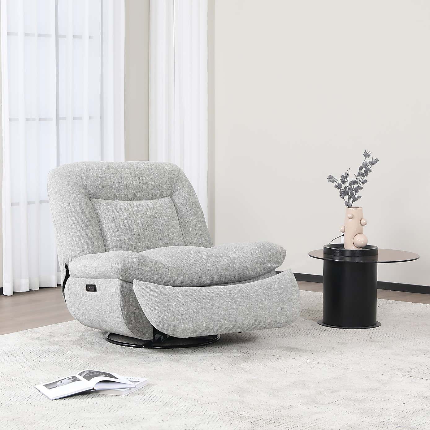 Image Furnishings Ebba Boucle Rocker Recliner Chair