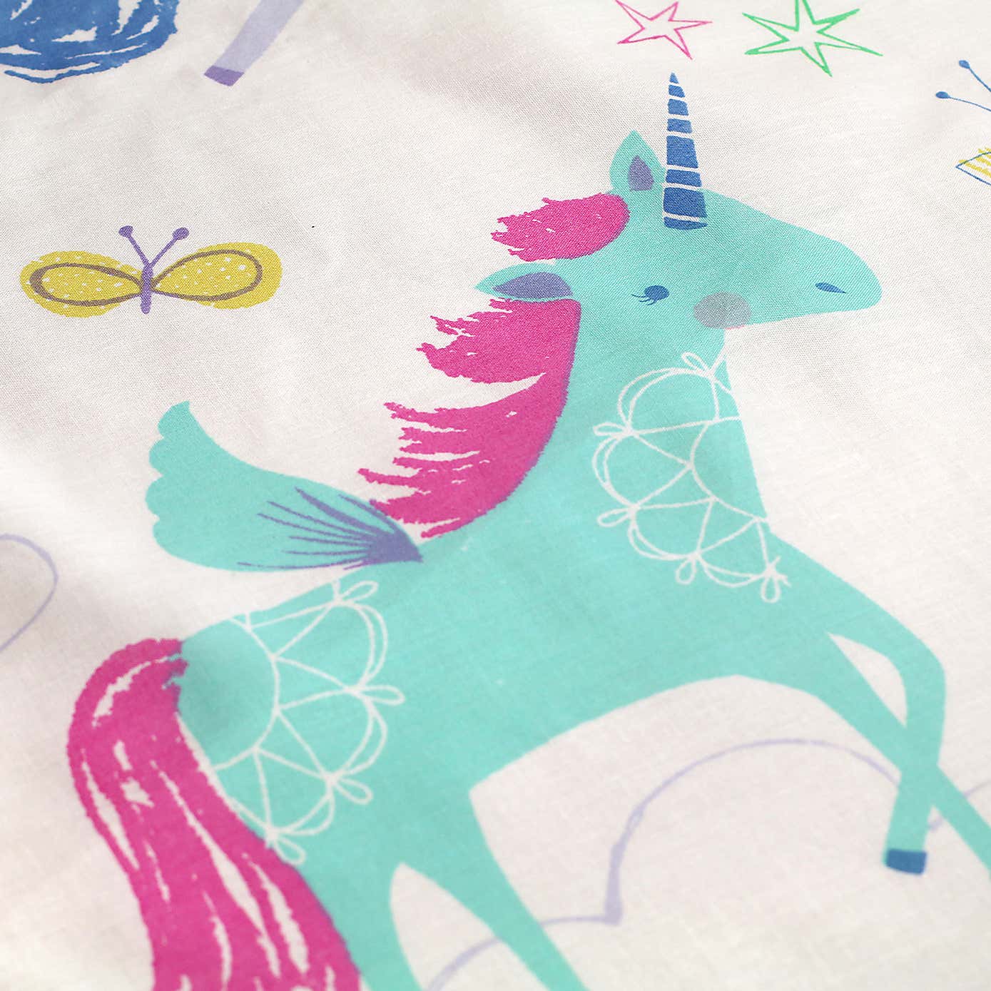 Rainbow Unicorn Multicoloured Duvet Cover & Pillowcase Set