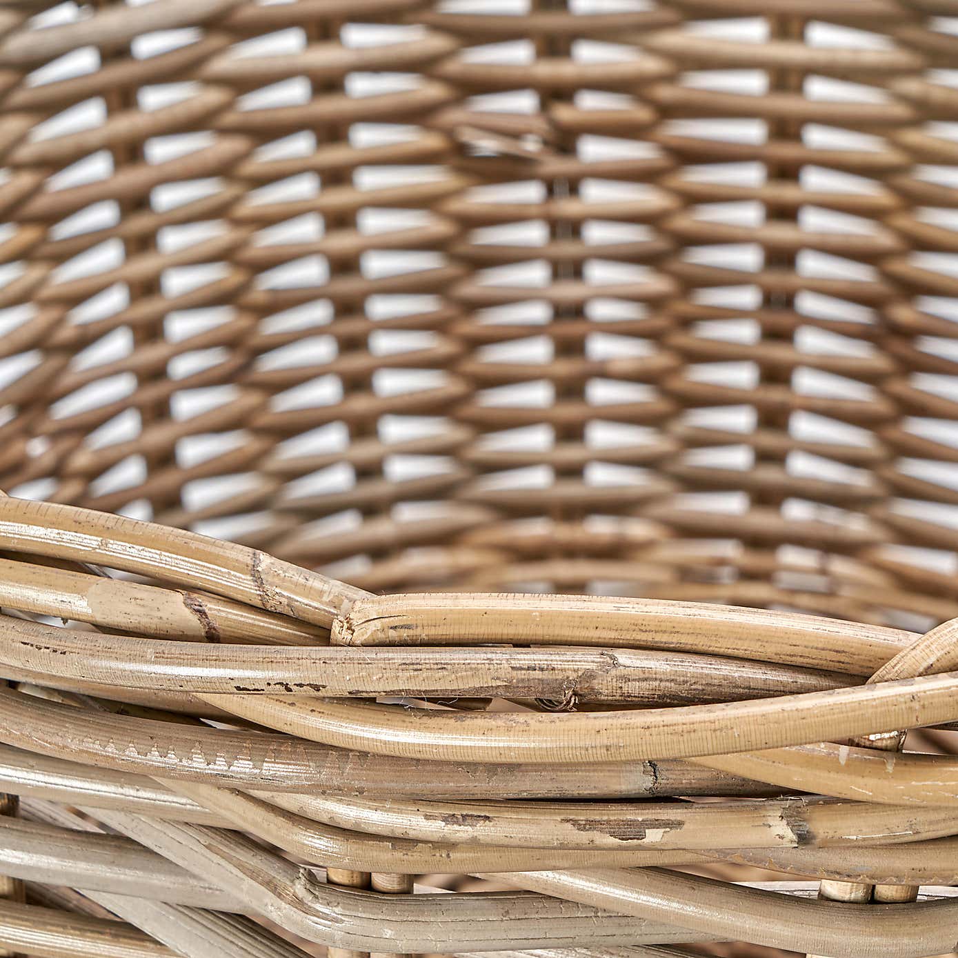 Set of 2 Kubu Rattan Log Baskets
