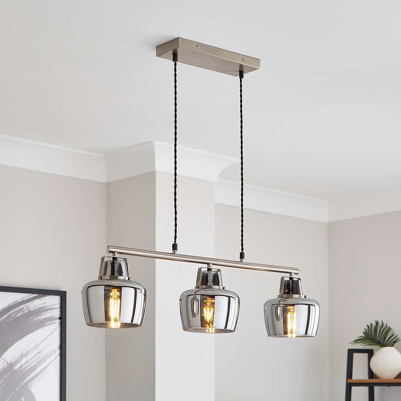 Auburn Modern 3 Light Adjustable Diner Ceiling Light
