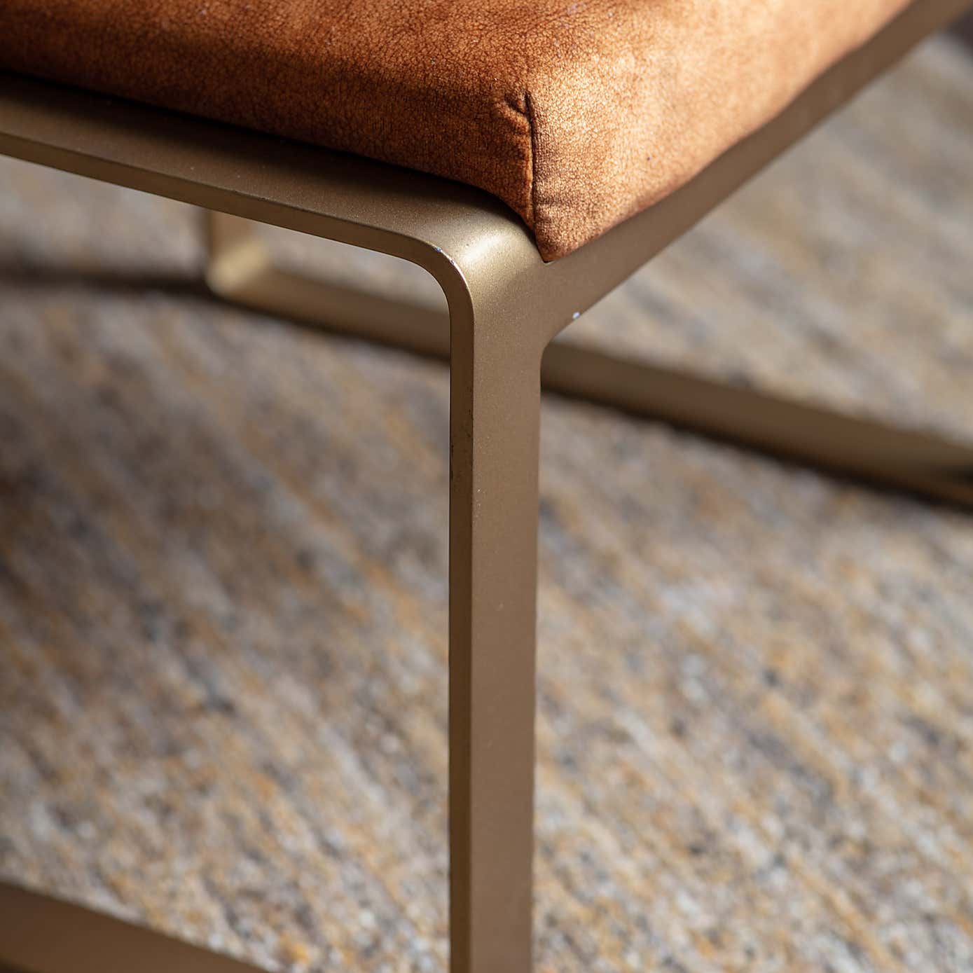 Cosette Footstool Ochre