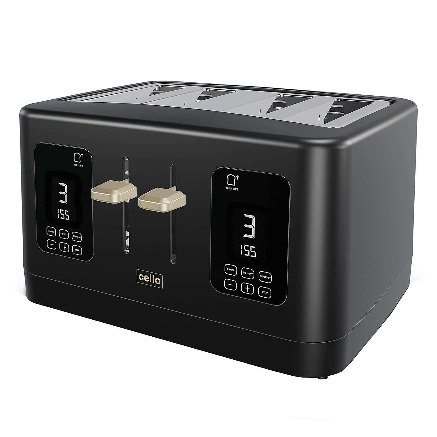 Cello Digital 4 Slice Toaster