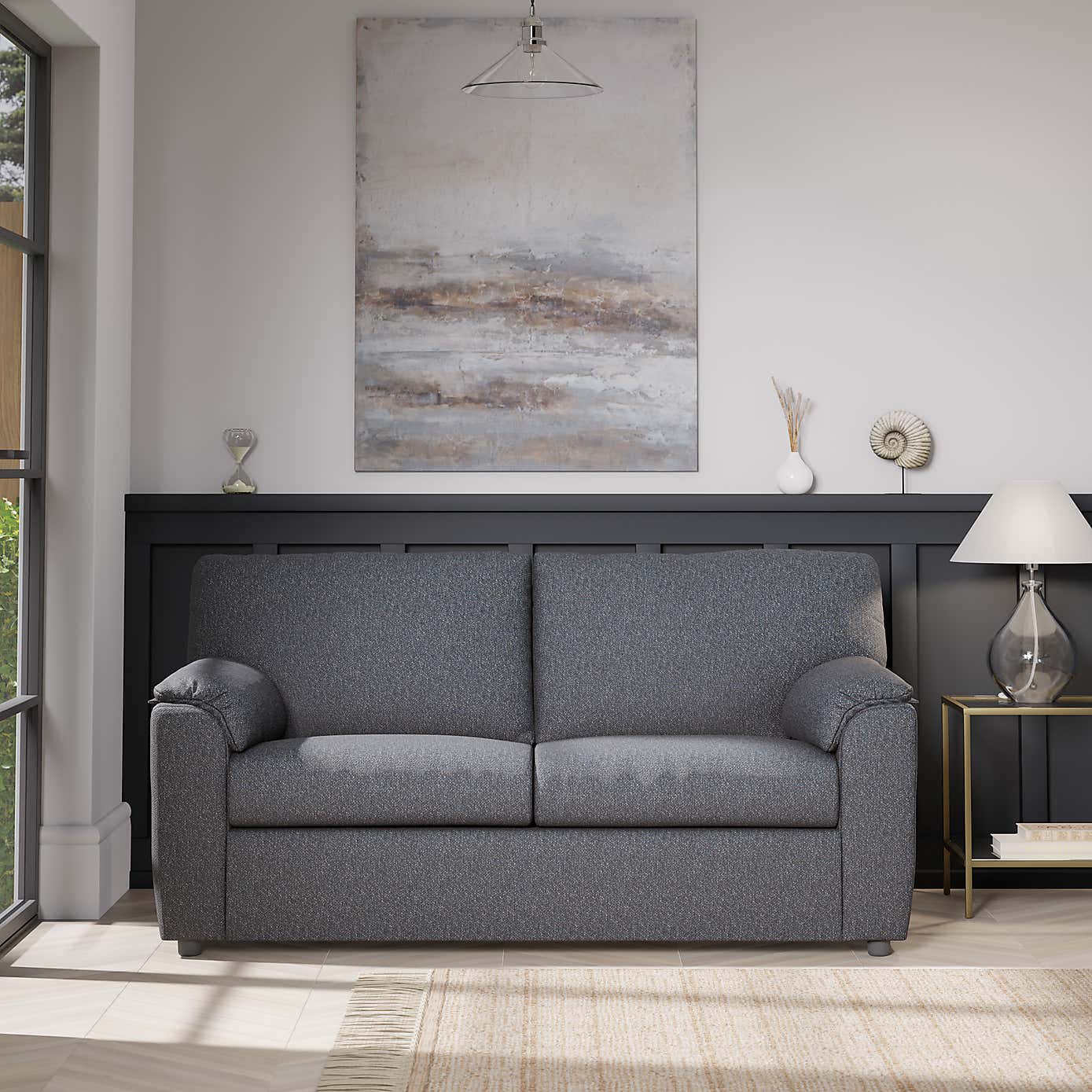 Meyer Tonal Weave 2 Seater Double Sofa Bed