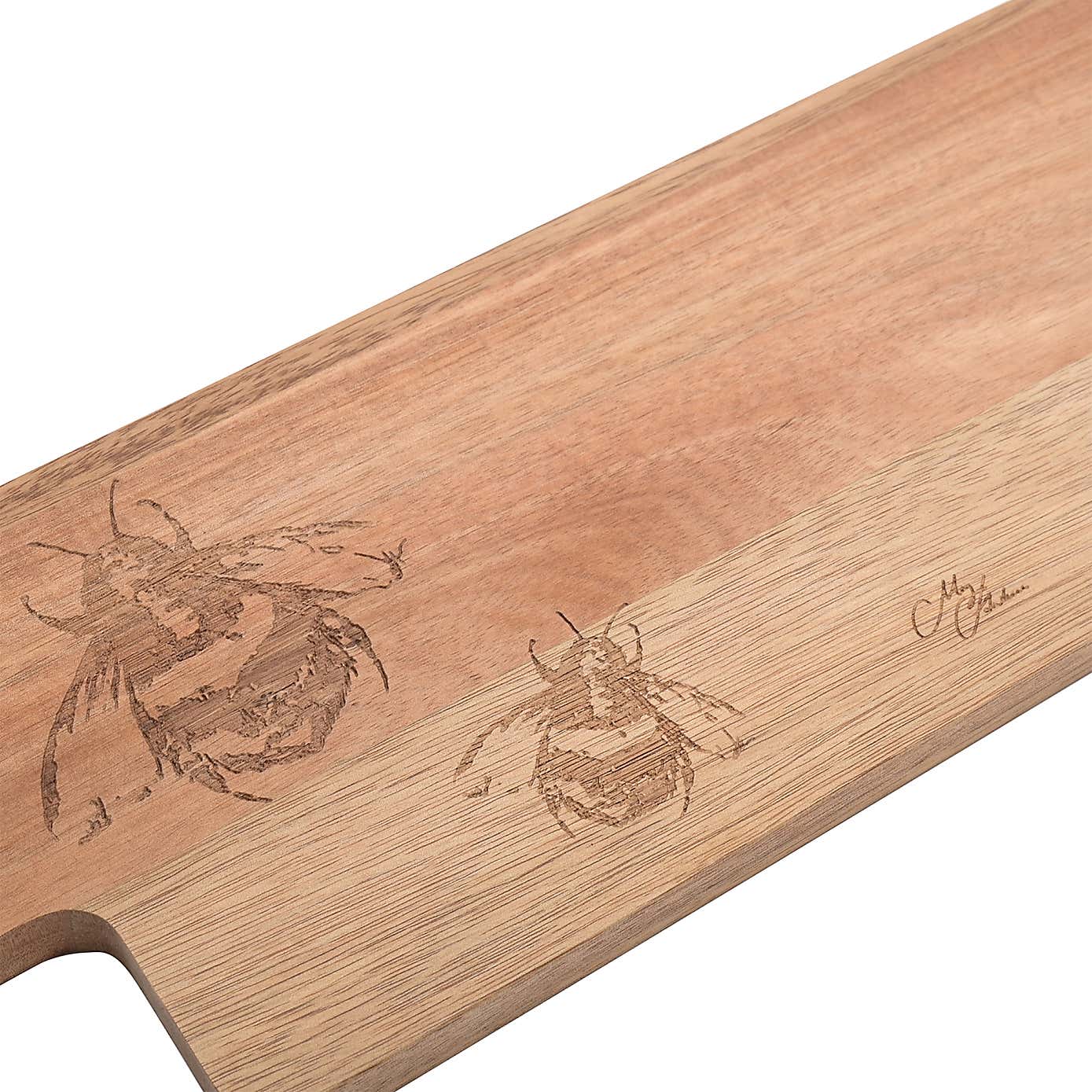 Meg Hawkins Bee Wood and Ceramic Serving Board