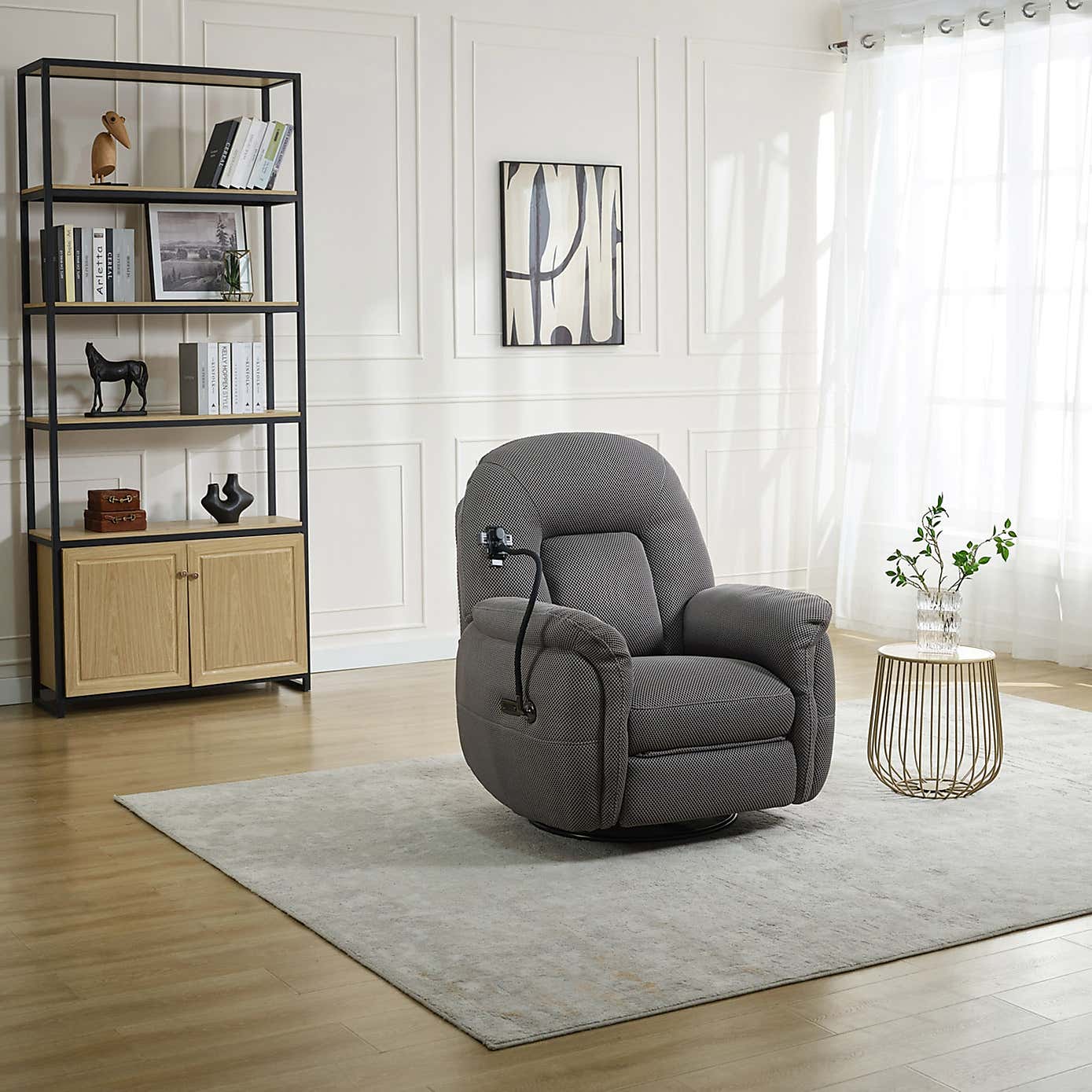 Image Furnishings Sienna Reclining Chair with Phone Holder