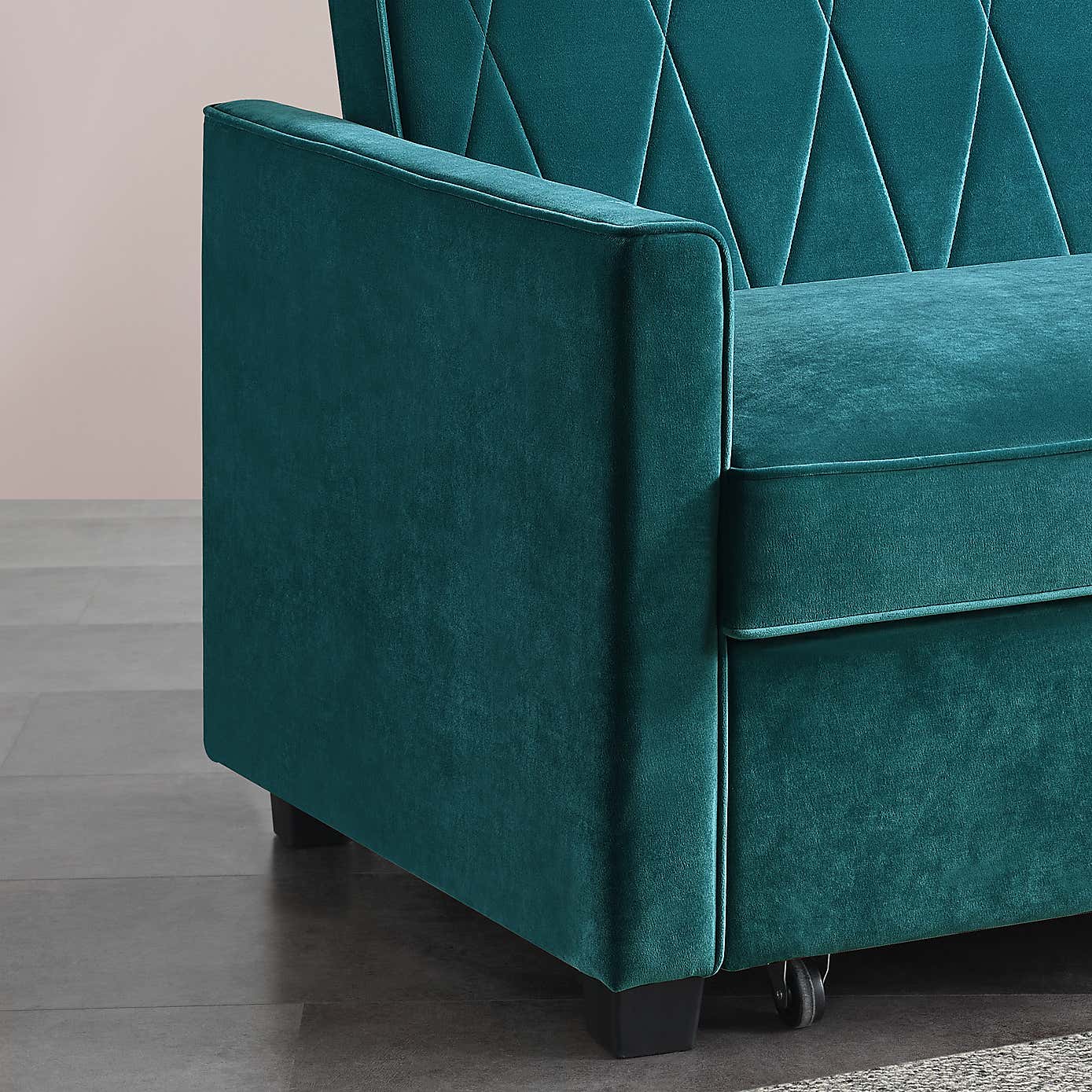 Serena Velvet 2 Seater Sofa Bed