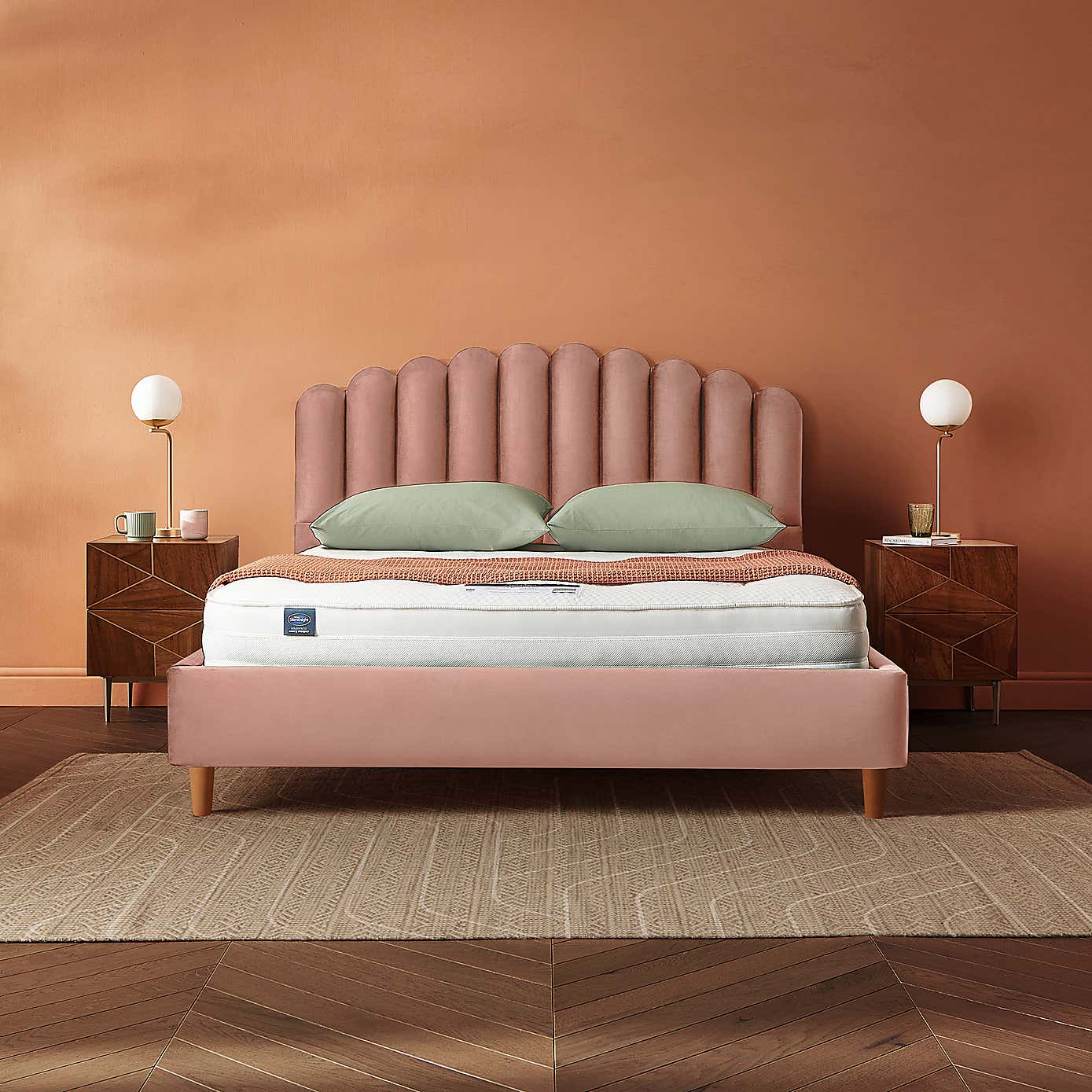 Silentnight Oriana Bed Frame, Velvet