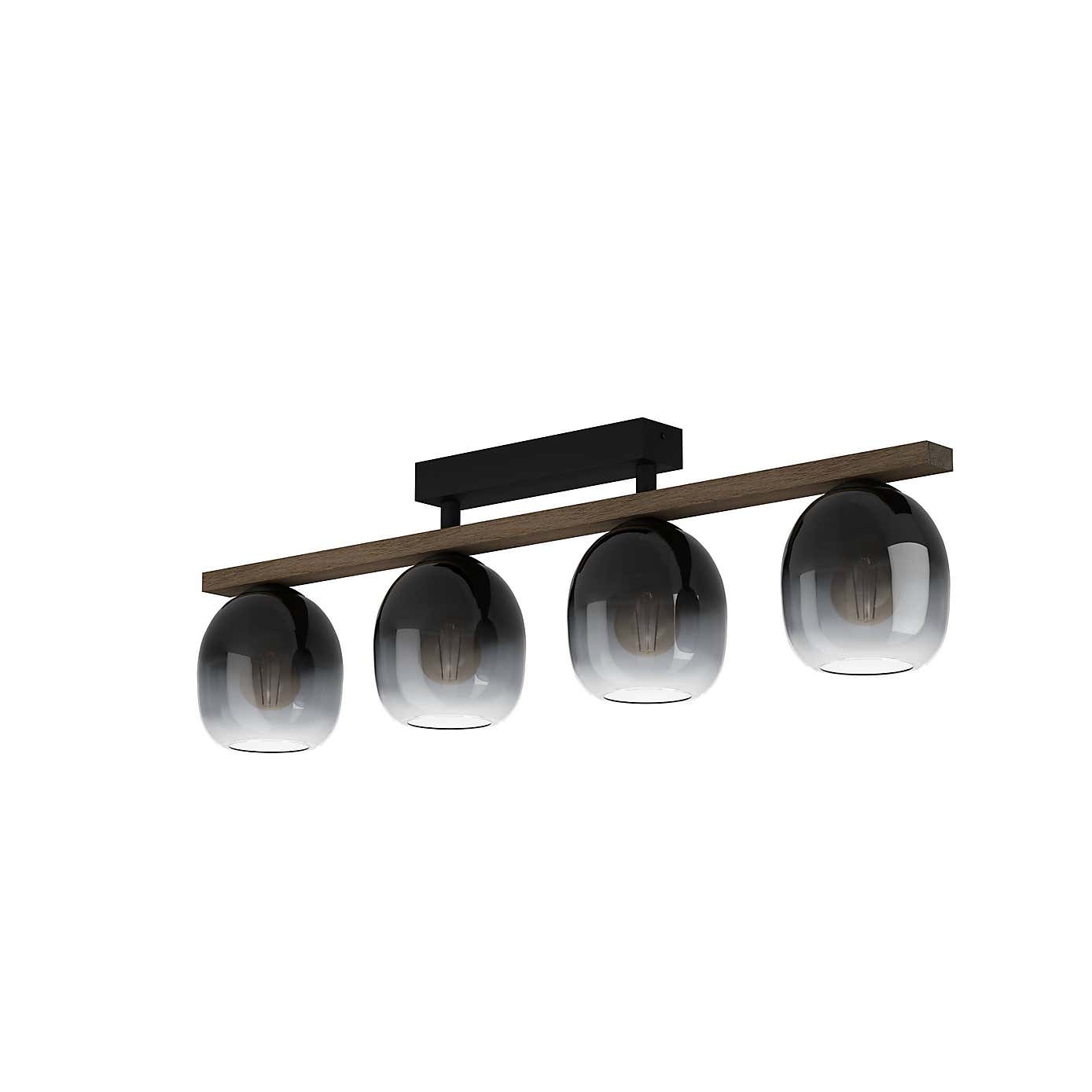 EGLO Filago Ombre Glass 3-Light Ceiling Fixture