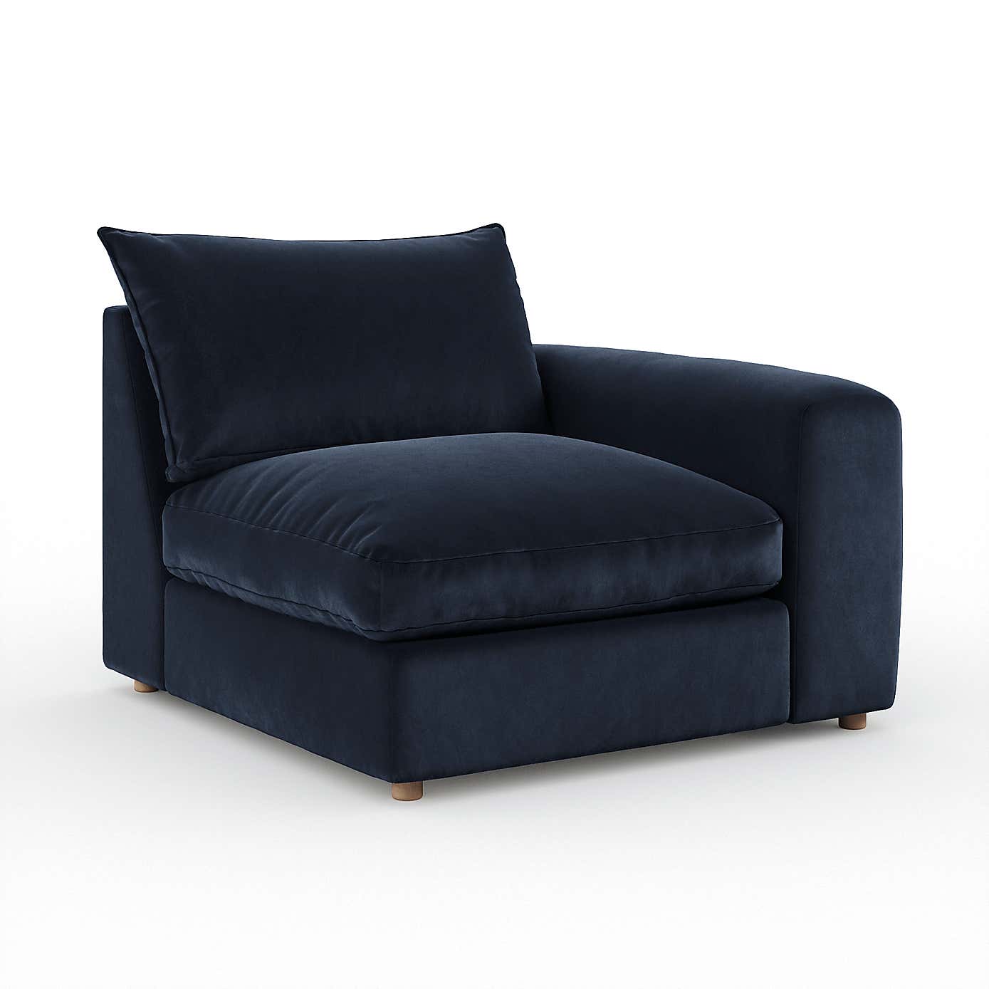 Full Circle Austin Cosy Velvet Modular Arm Corner Piece