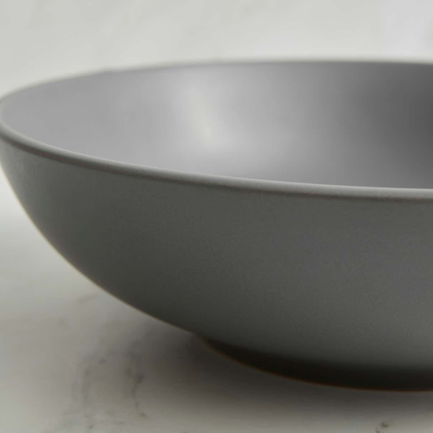 Stoneware Charcoal Pasta Bowl