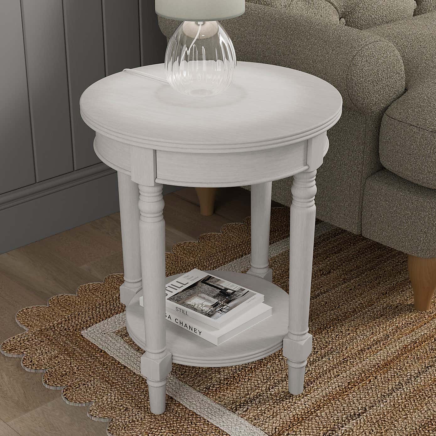 Ariella Side Table, Stone