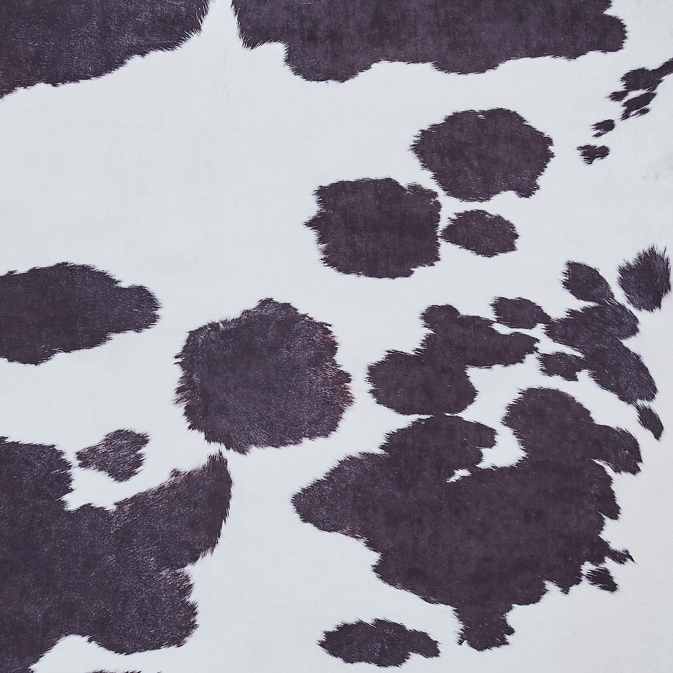 Faux Cow Print Rug