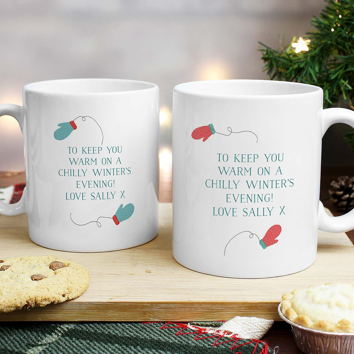 Personalised Woolly Hats Mug Set