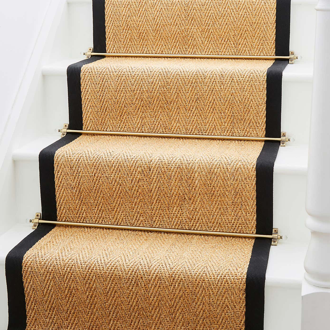 Faceted Resin Ball Finial Stair Rod