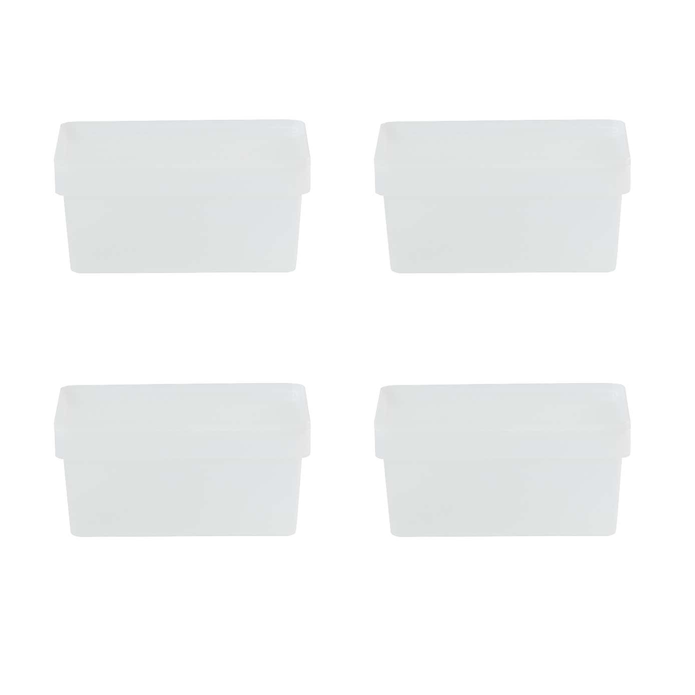 Wham Set of 5 Studio Stack 1.01 Clear Boxes with Lids