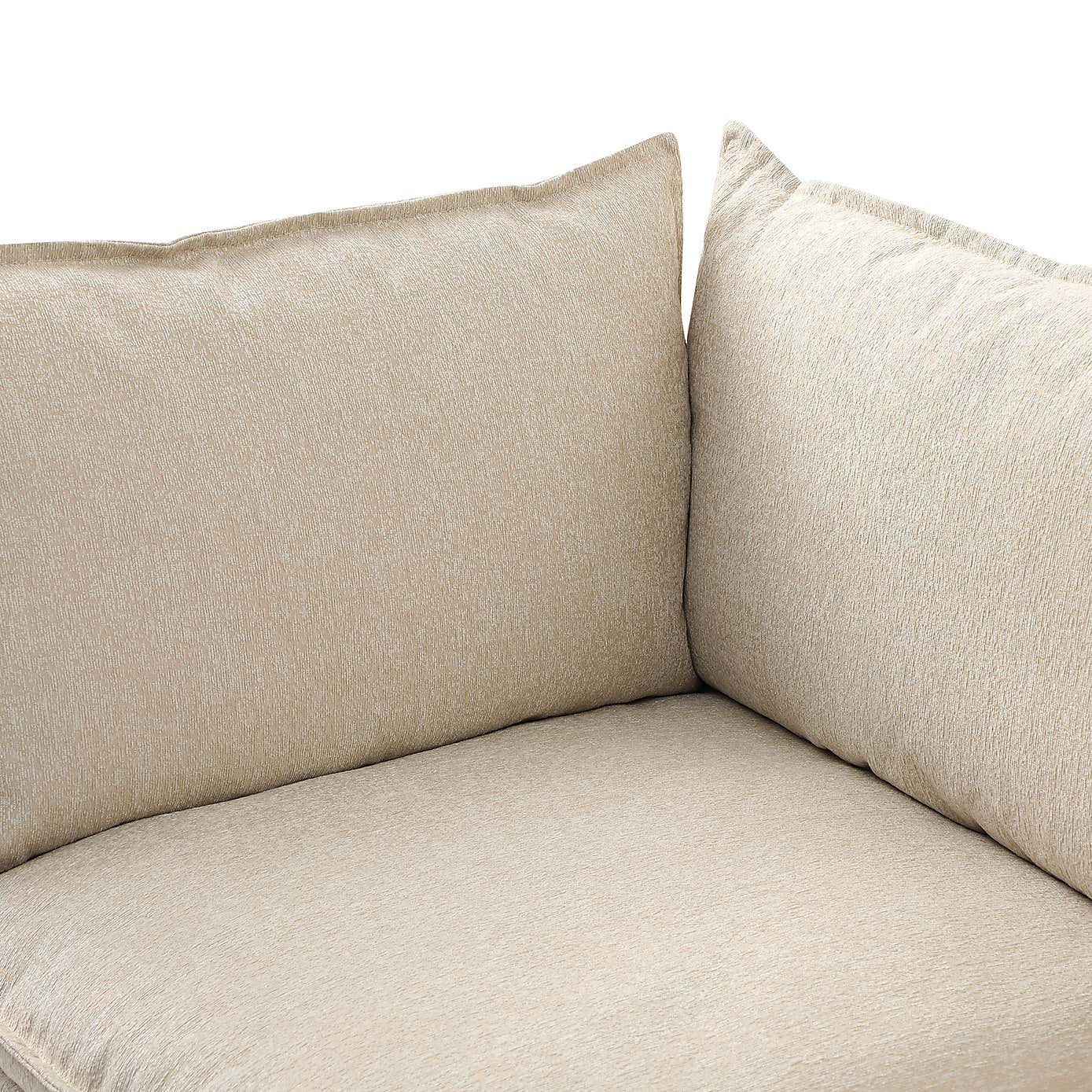 Moda 3 Seater Modular Sofa, Natural Boucle