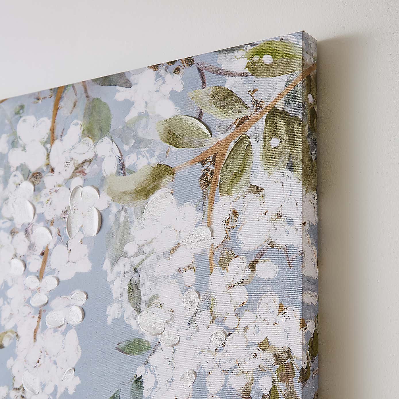 Blue Wisteria Canvas 80x80cm