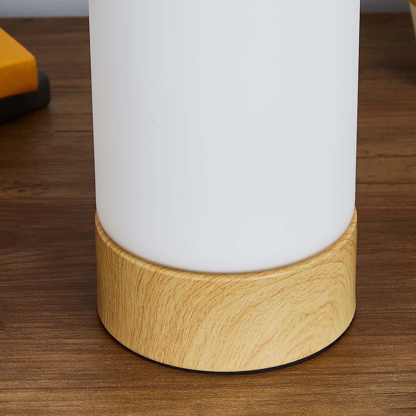 Ferris Wood Effect Table Lamp