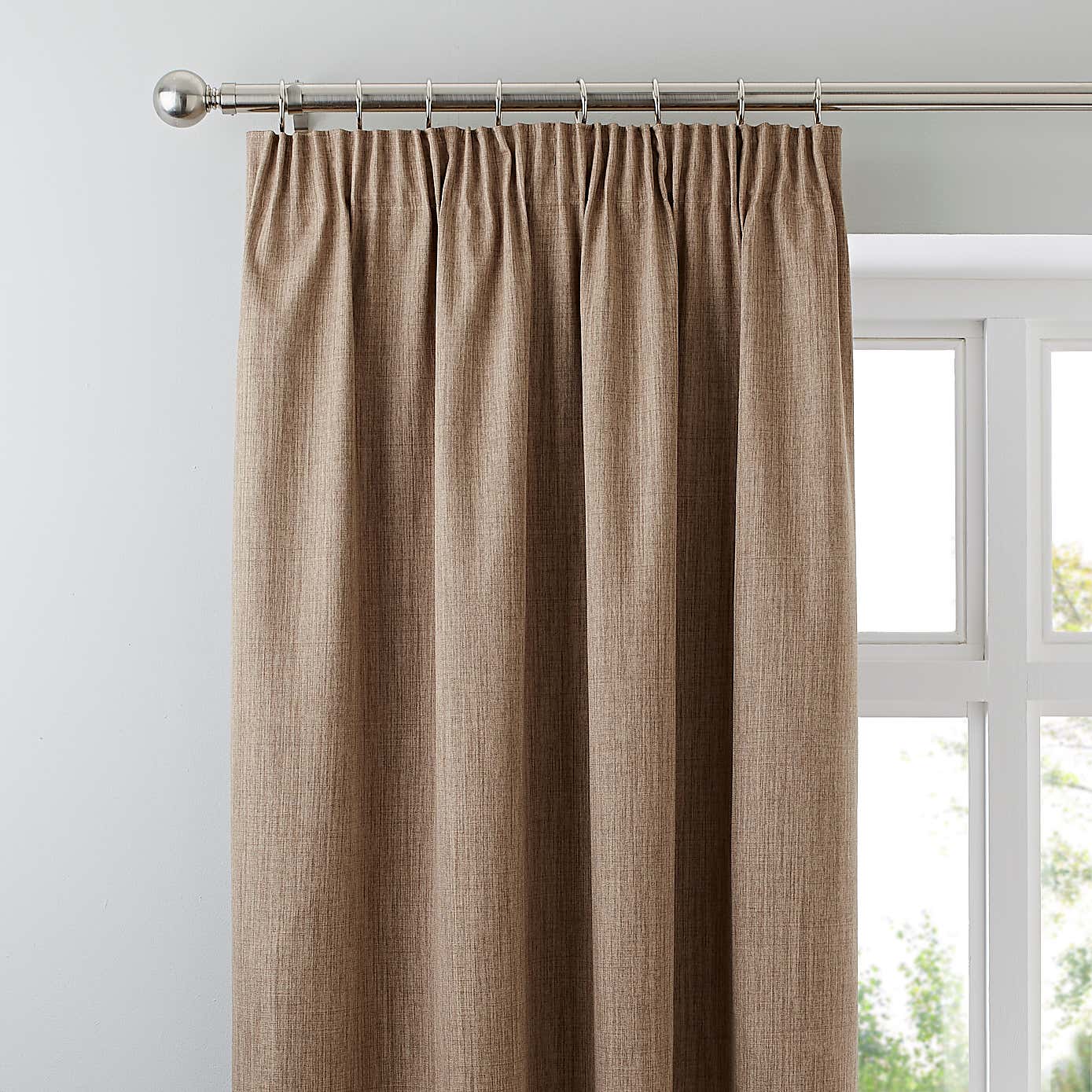Solar Blackout Pencil Pleat Curtains