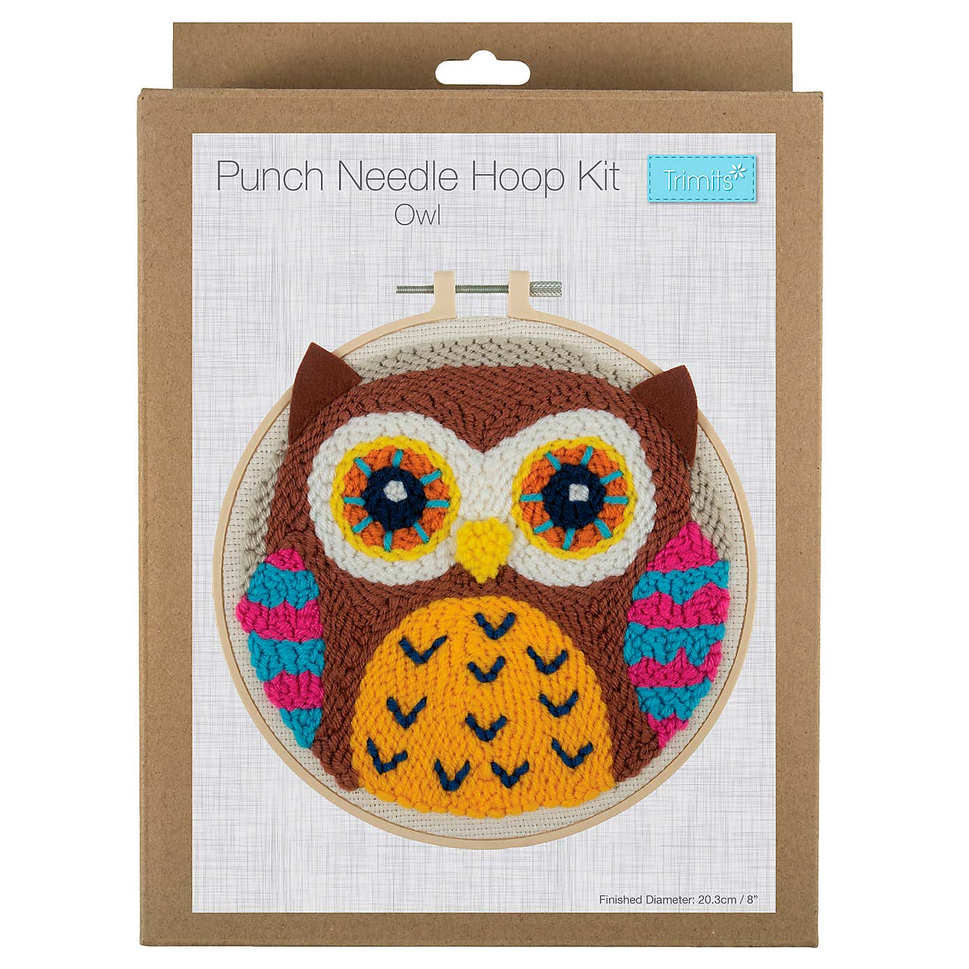 Punch Neeedle Hoop Kit Owl