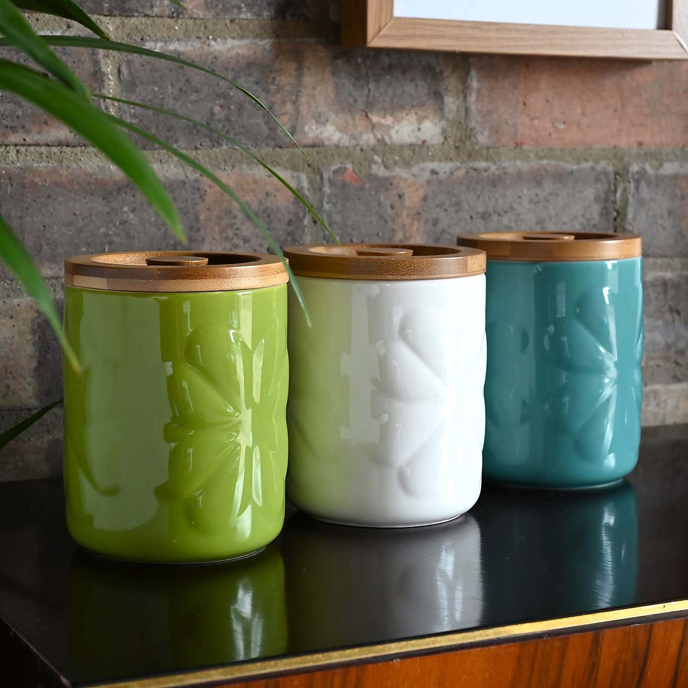 Navigate Carnaby Embossed Ceramic Jar with Lid