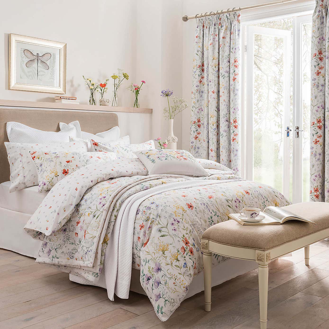 Dorma Wildflower Digitally Printed 100% Cotton Duvet Cover