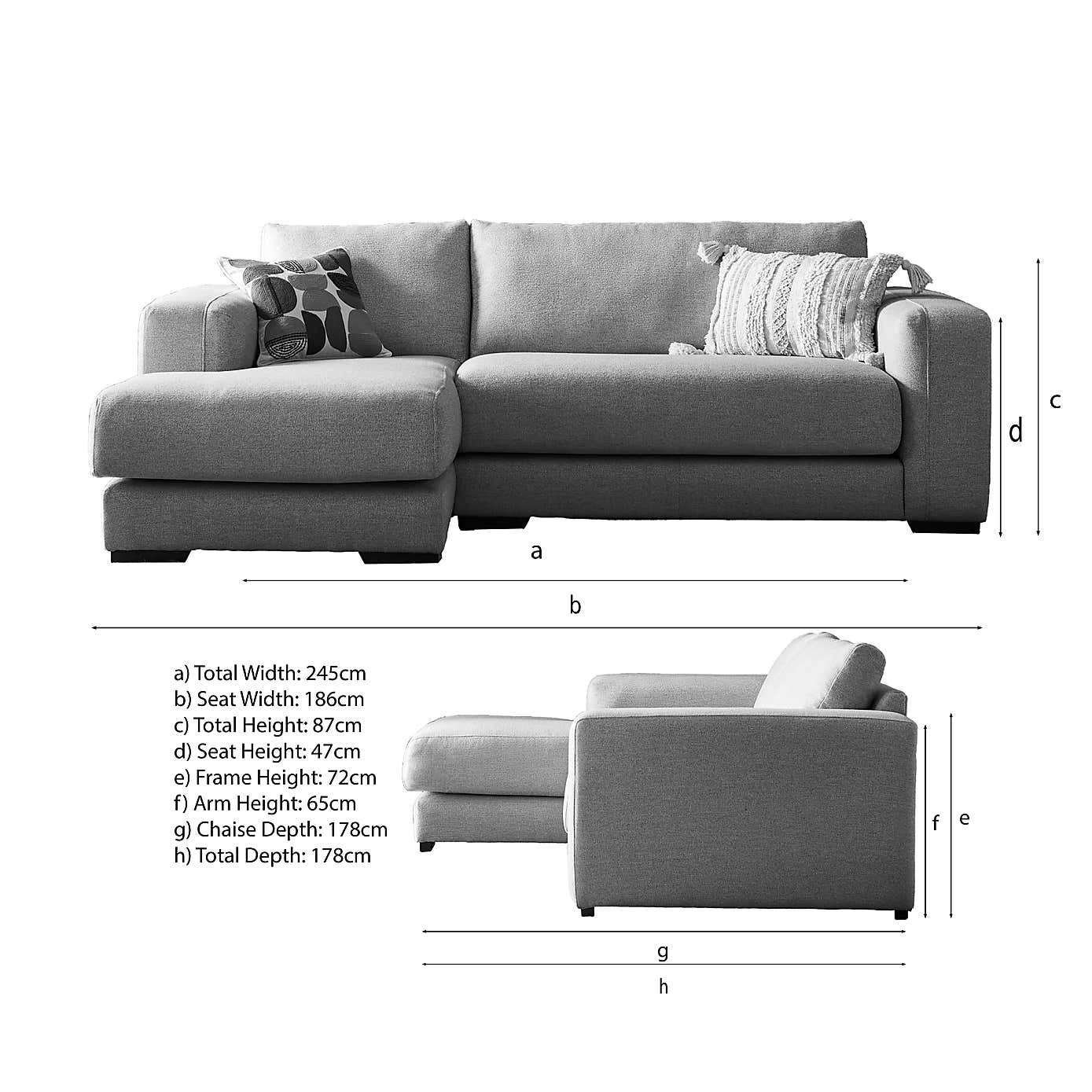 Clayton Cosy Weave Corner Chaise