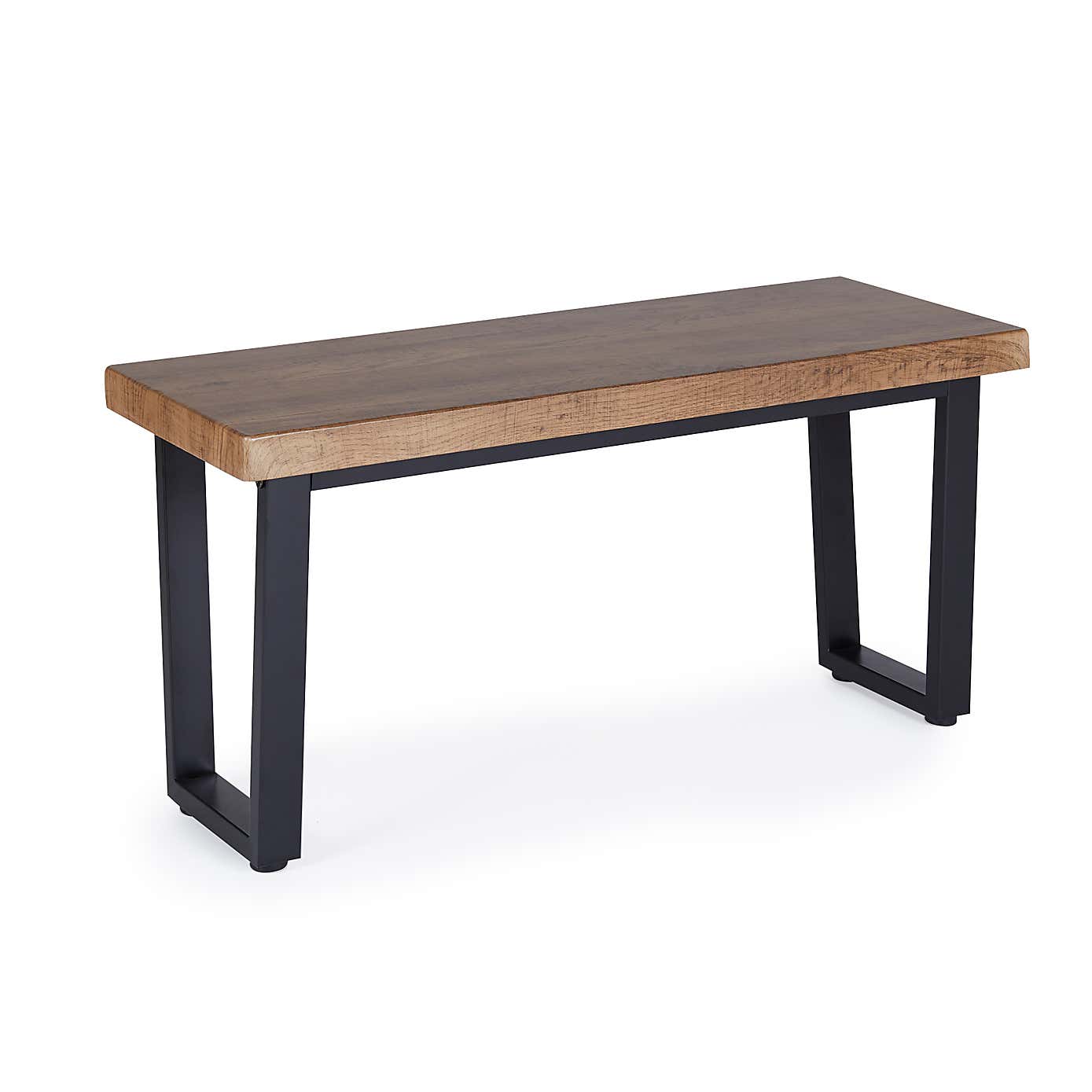 Freddie Rustic Wood Long Side Table