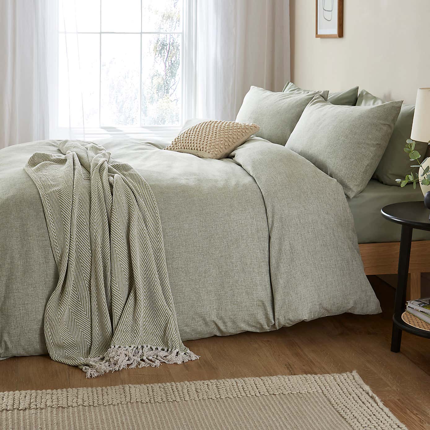 Supersoft Chambray Duvet Cover and Pillowcase Set