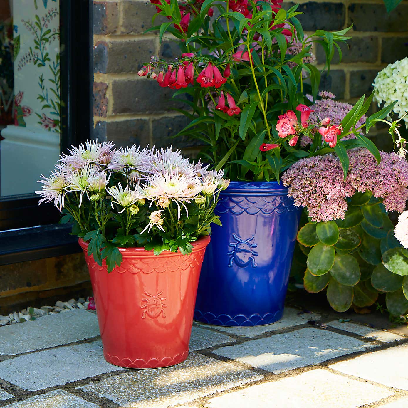 Sophie Robinson Large Cobalt Blue Stoneware Plant Pot