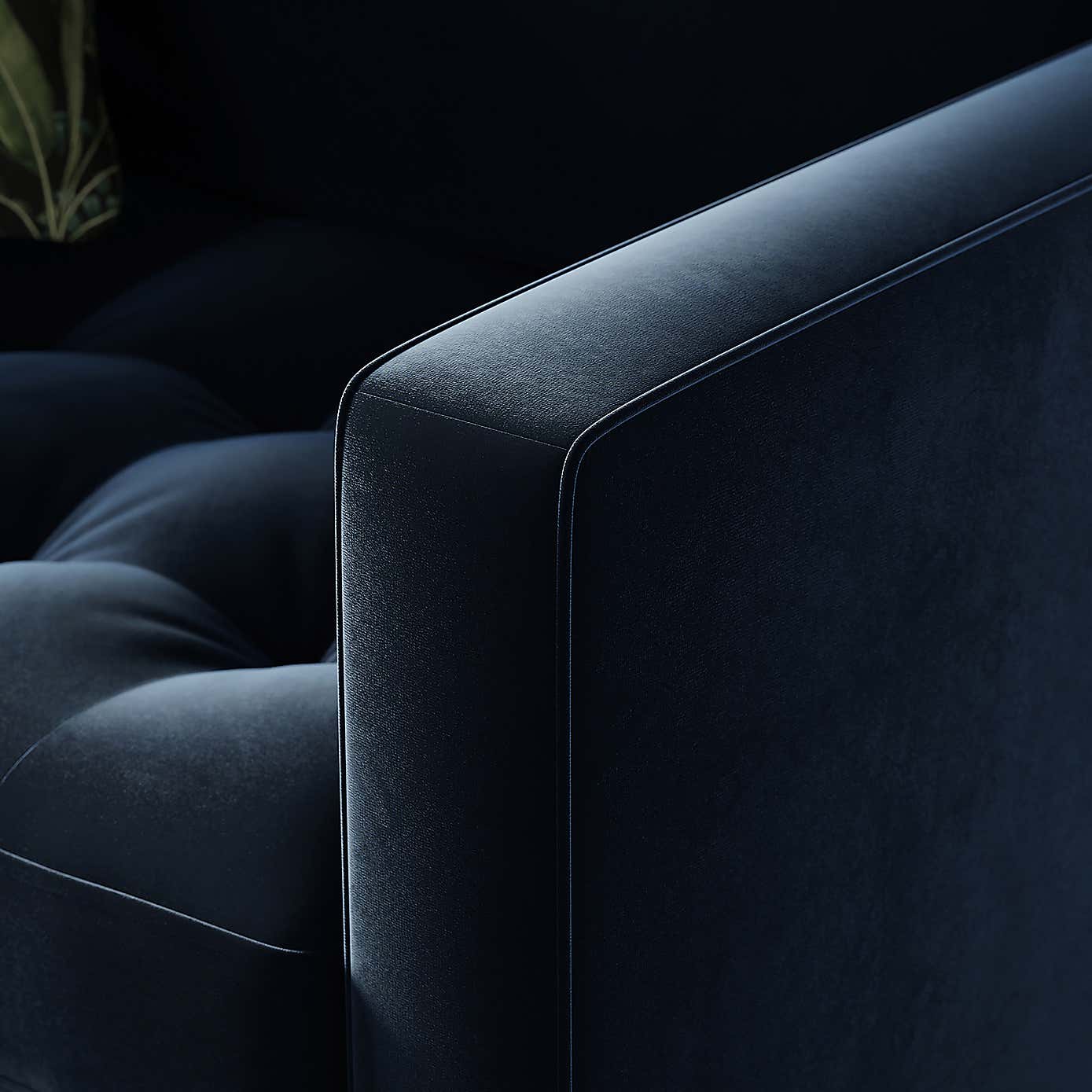 Zoe Snuggle Sofa,  Velvet