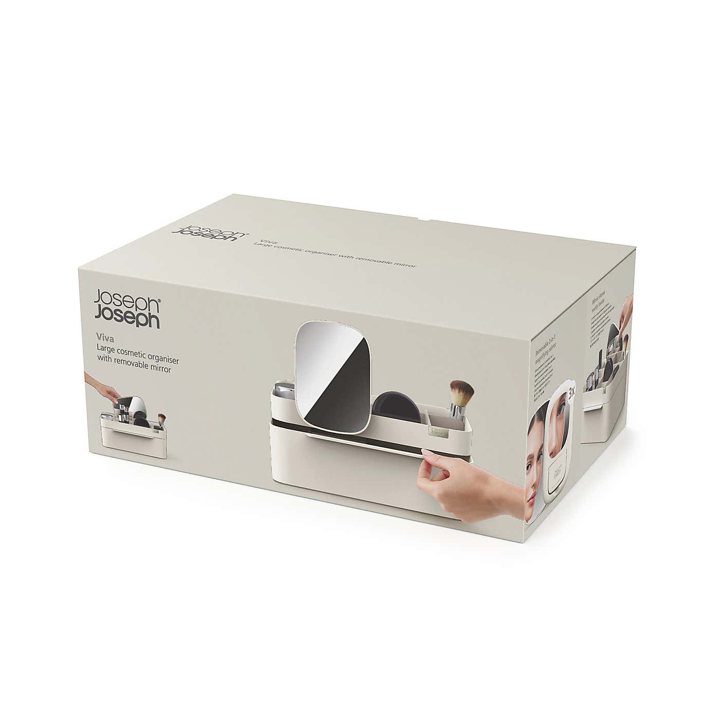 Viva Large Cosmetic Organiser with Removable Mirror Shell