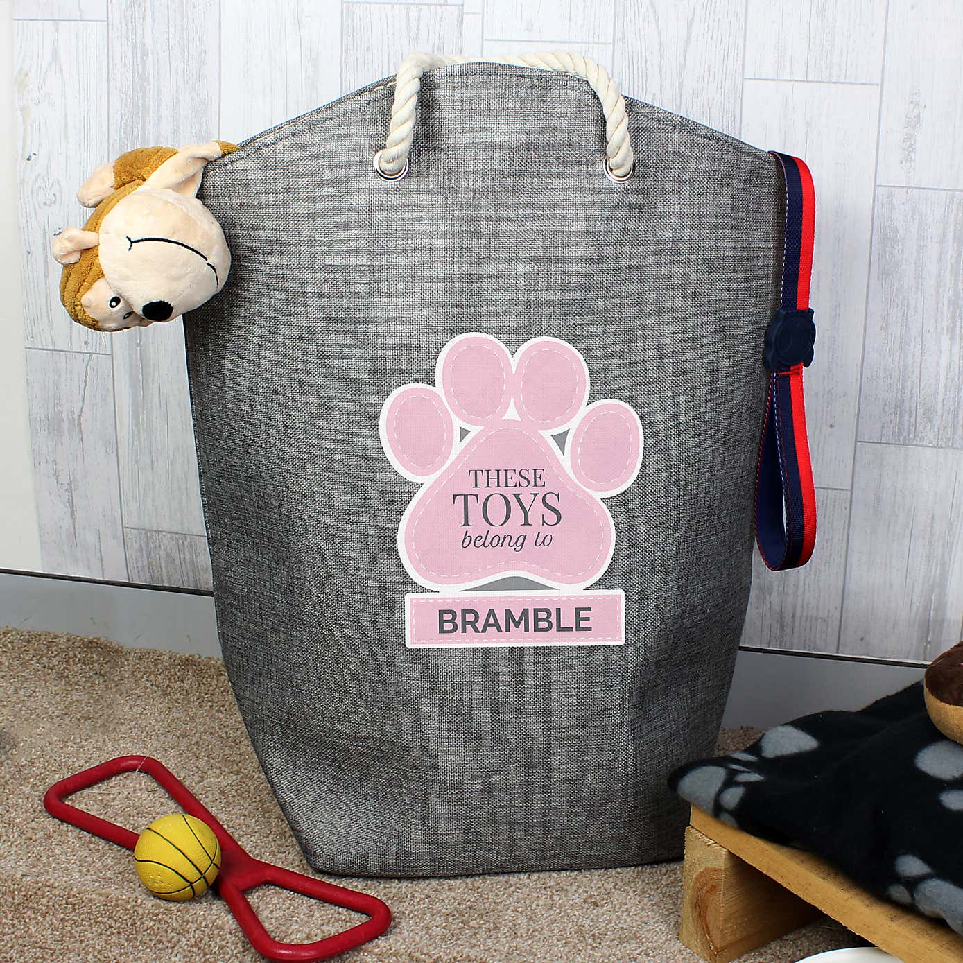 Personalised Paw Print Storage Bag