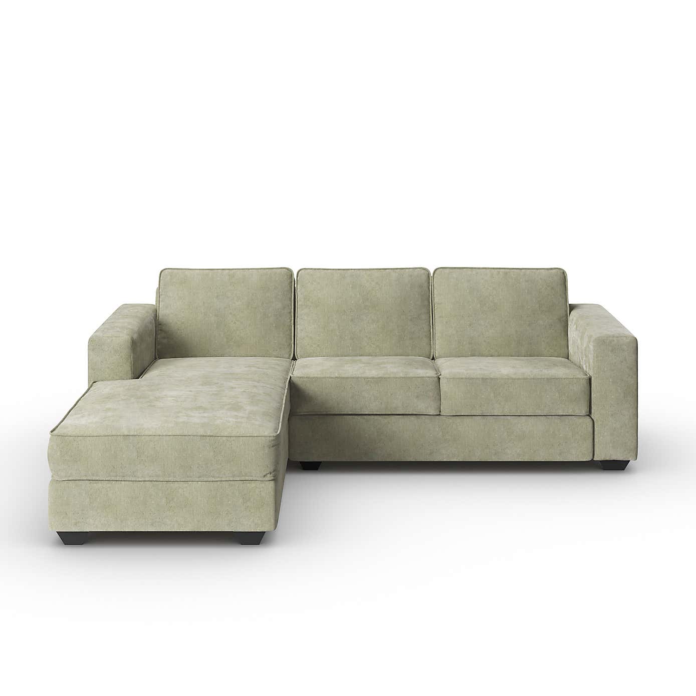Claude Soft Tonal Chenille Corner Chaise Sofa