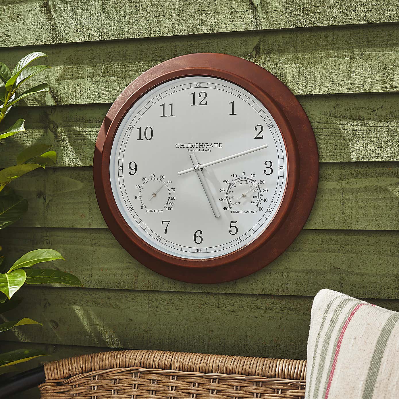 Indoor Outdoor Churchgate Galvanised Clock 35cm