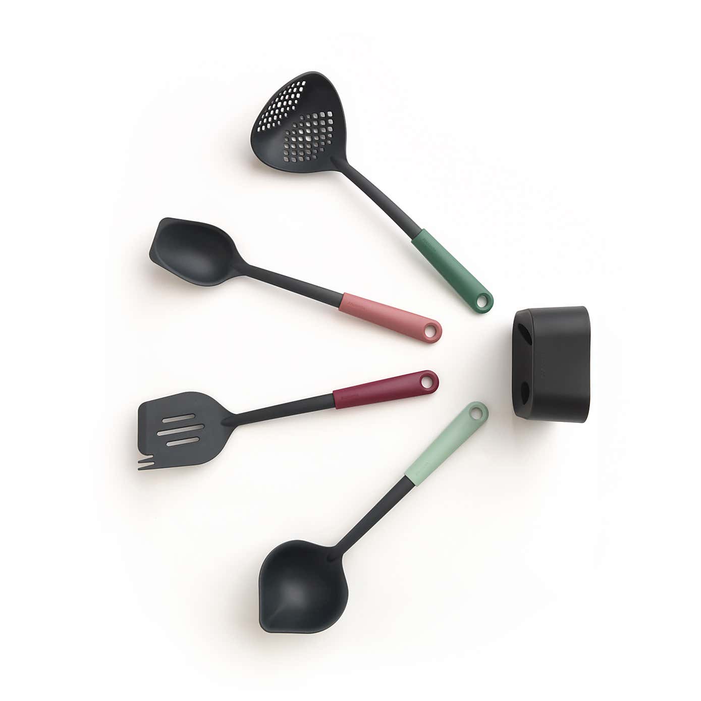 Brabantia Colour Kitchen Utensils with Utensil Holder