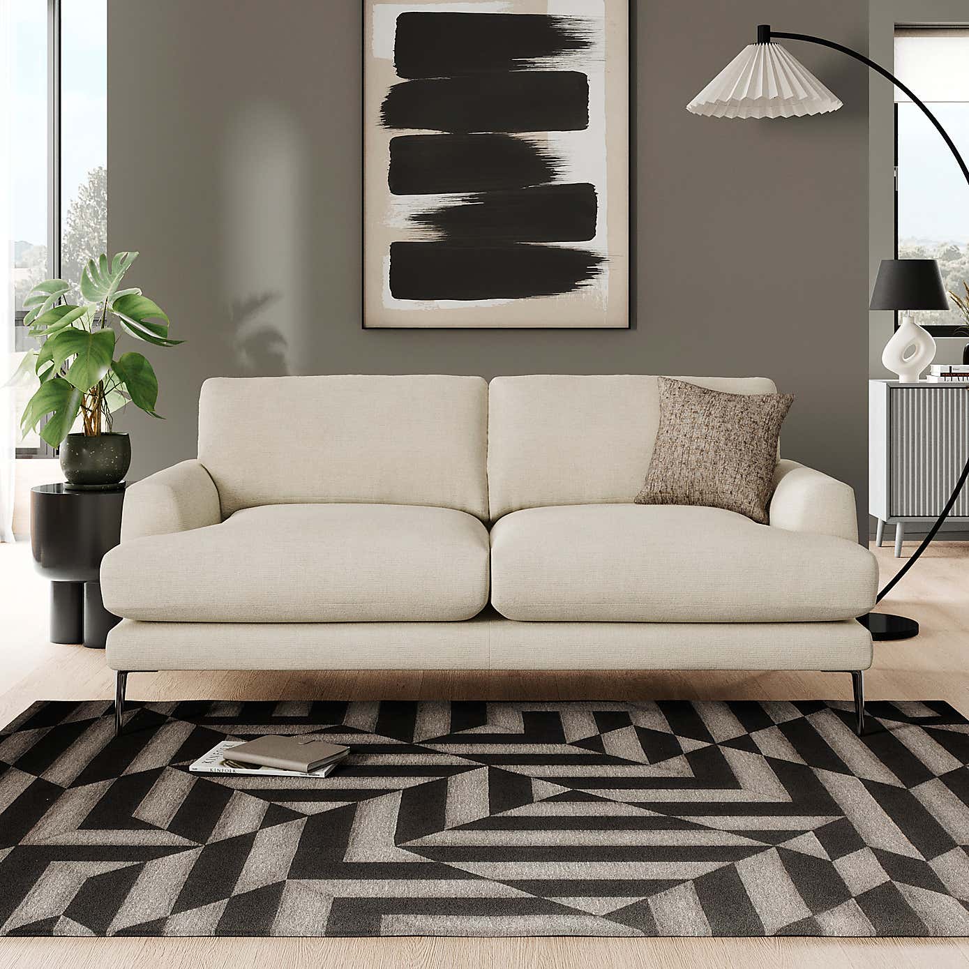 Lawson Chunky Tonal Weave 3 Seater Sofa