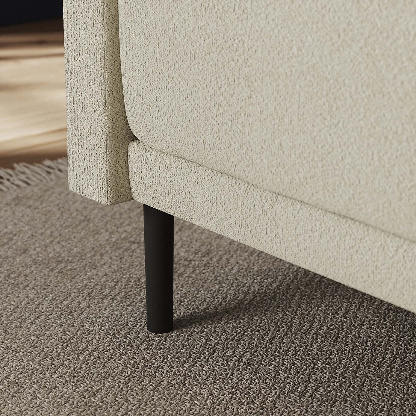 Mae Corner Dining Bench, Boucle