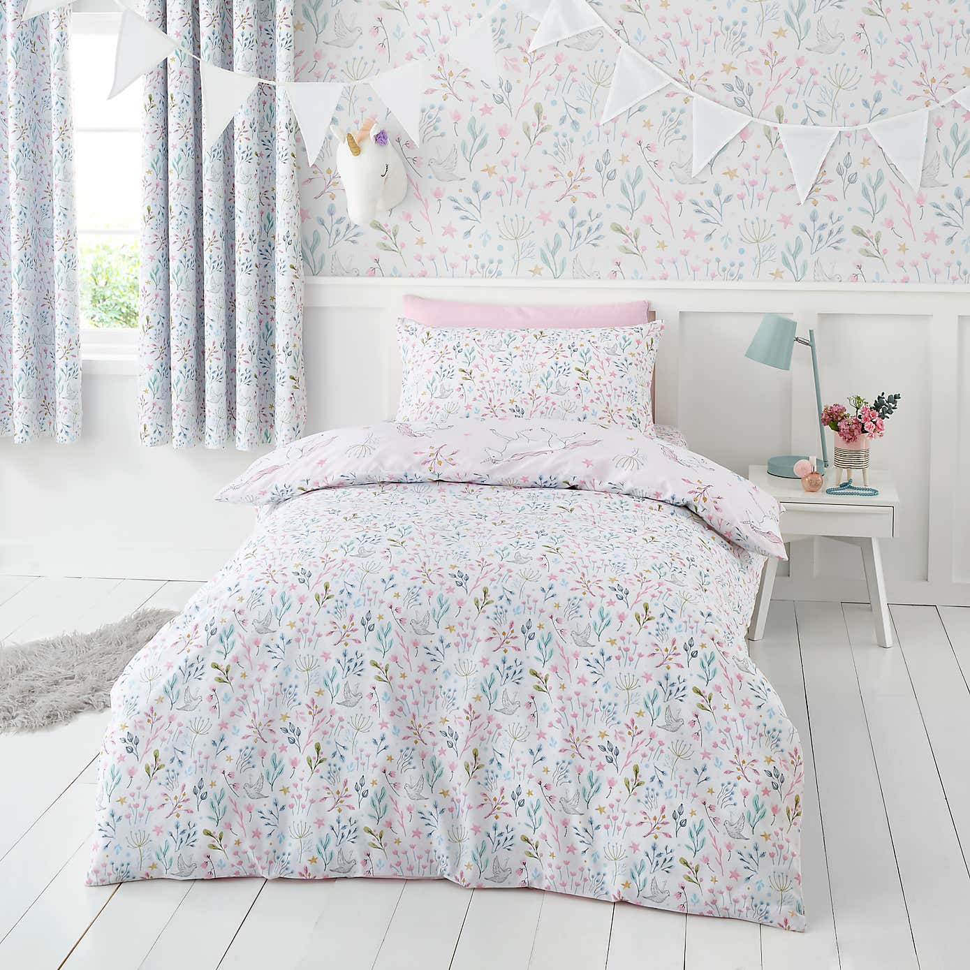 Unicorn Enchanted Duvet Cover and Pillowcase Set