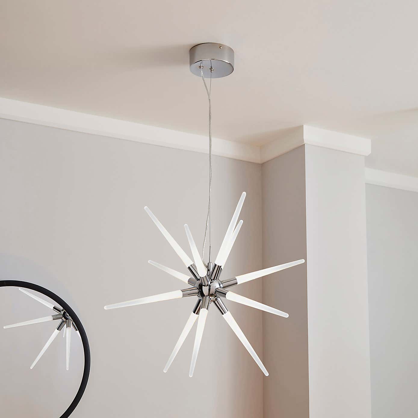 Liard 9 Light Pendant Integrated LED Star Ceiling Fitting