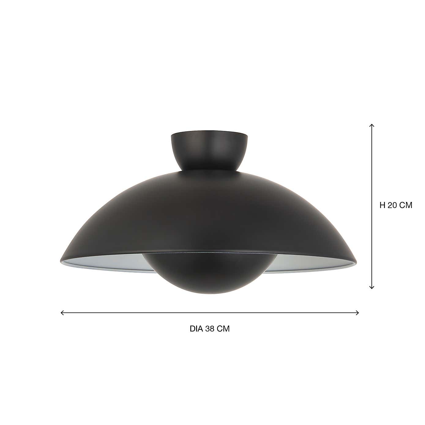 Elements Levi Metal Easy Fit Pendant Shade
