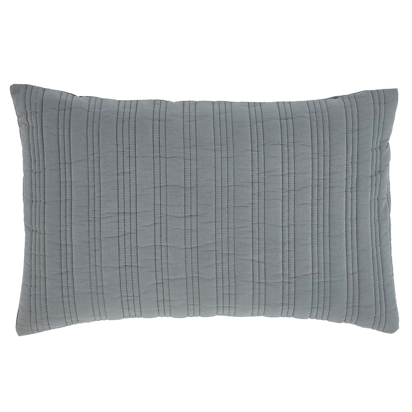Arthur Stripe Grey Standard Pillowcase Pair