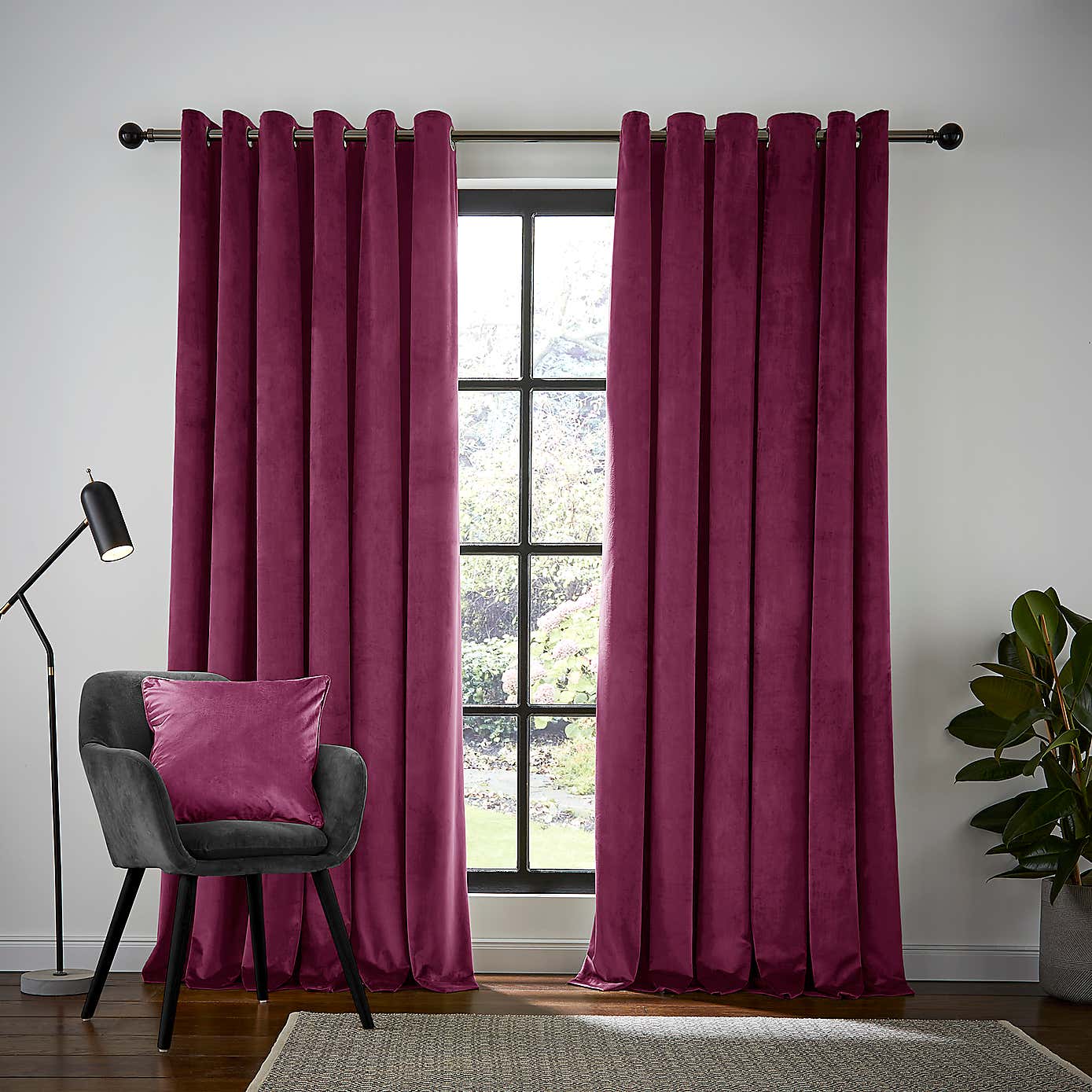 Jennings Natural Thermal Eyelet Curtains