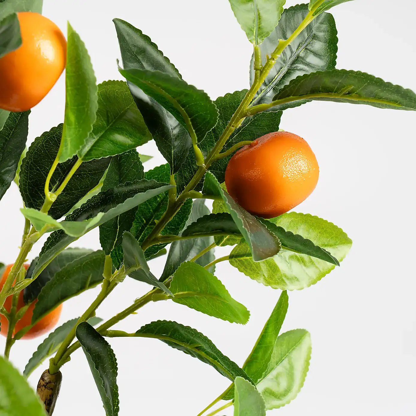 Artificial Orange Tree in Woven Basket